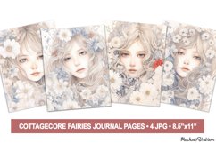 Victorian Floral Fairies Junk Journal Pages | Magic Design Product Image 1