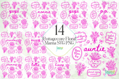 Cottagecore Floral Mama SVG PNG Clipart Product Image 1
