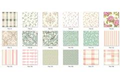 Cottagecore Floral Pattern Digital Paper Bundle Pack Product Image 2