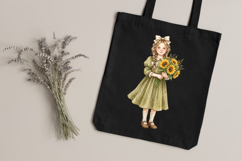 Cottagecore Garden Girl Clipart Bundle PNG 36 Images Product Image 3