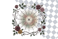 Cottagecore Halloween Spider Web Clipart Bundle PNG Product Image 2