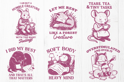 Cottagecore Mental Health SVG Bundle | Cozy Woodland Animal Product Image 2