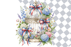 Cottagecore Patriotic Coquette Clipart | Vintage Americana Product Image 2