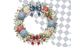 Cottagecore Patriotic Frame Clipart PNG Bundle Product Image 2