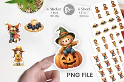 Cottagecore Scarecrows Sticker Product Image 1