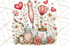 Cottagecore Valentine Kitchen Appliance Clipart PNG Clip Art Product Image 5