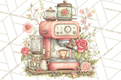 Cottagecore Valentine Kitchen Appliance Clipart PNG Clip Art Product Image 3