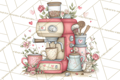 Cottagecore Valentine Kitchen Appliance Clipart PNG Clip Art Product Image 3