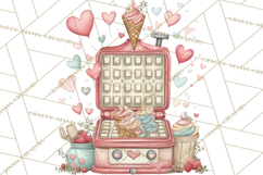 Cottagecore Valentine Kitchen Appliance Clipart PNG Clip Art Product Image 3