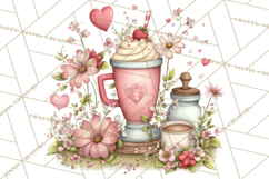 Cottagecore Valentine Kitchen Appliance Clipart PNG Clip Art Product Image 4