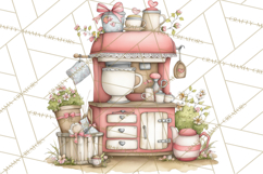 Cottagecore Valentine Kitchen Appliance Clipart PNG Clip Art Product Image 2