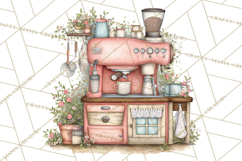 Cottagecore Valentine Kitchen Appliance Clipart PNG Clip Art Product Image 5