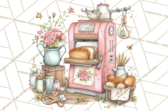 Cottagecore Valentine Kitchen Appliance Clipart PNG Clip Art Product Image 4