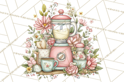 Cottagecore Valentine Kitchen Appliance Clipart PNG Clip Art Product Image 4