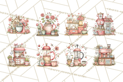 Cottagecore Valentine Kitchen Appliance Clipart PNG Clip Art Product Image 7