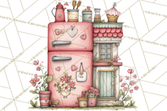 Cottagecore Valentine Kitchen Appliance Clipart PNG Clip Art Product Image 2