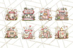 Cottagecore Valentine Kitchen Appliance Clipart PNG Clip Art Product Image 8