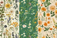 Cottagecore Wildflowers Digital Paper Bundle Product Image 4