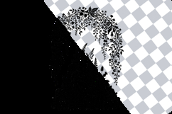 Cottagecore Wildflowers Silhouette PNG Clipart Product Image 2