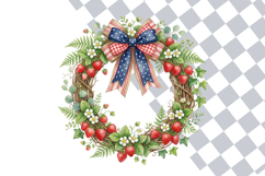 Patriotic Wreath Clipart PNG Bundle | Americana Wreaths Product Image 2