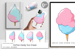 Digital Paper Cotton Candy Scoop Product Image 1