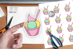 Cotton Candy Scoop Sticker Product Image 1