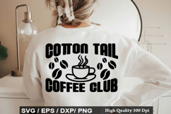 Cotton Tail Coffee Club - Easter SVG Design Product Image 1