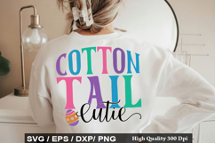 Easter SVG Design - Cotton Tail Cutie Product Image 4