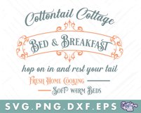 Cottontail Cottage Bed And Breakfast | Round Easter Svg Product Image 2