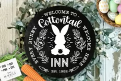 Cottontail Inn svg, Easter bunny svg, Farmhouse Easter svg Product Image 1