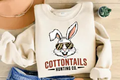 Cottontail Hunting Co. PNG, Boy Egg Hunting Shirt PNG Design Product Image 3