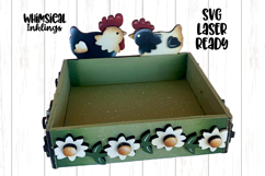 Country Chickens Box Laser SVG Product Image 1