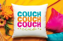 Couch Club Pillow Design Homebody T-shirt Mug Tote Bag Product Image 1
