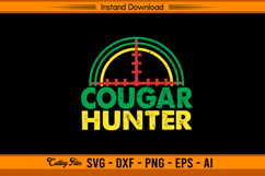 Cougar Hunter SVG for Funny Hunting Lovers and Outdoorsmen Product Image 1