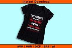 Funny Counselor Job SVG School Counselor Quote Design Product Image 3