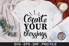 Count Your Blessings SVG - Thanksgiving Design Product Image 1