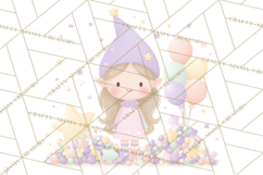 New Year PNG Clipart, Countdown Characters in Pastel Style Product Image 3