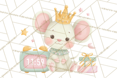 New Year PNG Clipart, Countdown Characters in Pastel Style Product Image 4