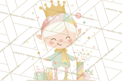New Year PNG Clipart, Countdown Characters in Pastel Style Product Image 5