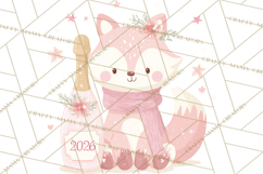 New Year PNG Clipart, Countdown Characters in Pastel Style Product Image 5
