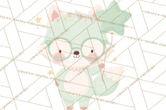 New Year PNG Clipart, Countdown Characters in Pastel Style Product Image 5