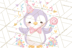 New Year PNG Clipart, Countdown Characters in Pastel Style Product Image 3