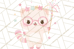 New Year PNG Clipart, Countdown Characters in Pastel Style Product Image 3