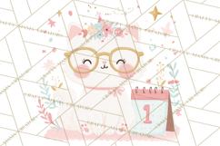 New Year PNG Clipart, Countdown Characters in Pastel Style Product Image 4