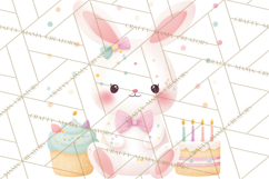 New Year PNG Clipart, Countdown Characters in Pastel Style Product Image 3