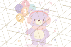New Year PNG Clipart, Countdown Characters in Pastel Style Product Image 5