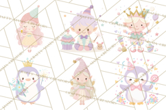 New Year PNG Clipart, Countdown Characters in Pastel Style Product Image 9