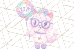 New Year PNG Clipart, Countdown Characters in Pastel Style Product Image 2