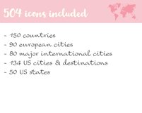 countries and cities instagram highlight icons