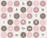 countries illustration instagram icons